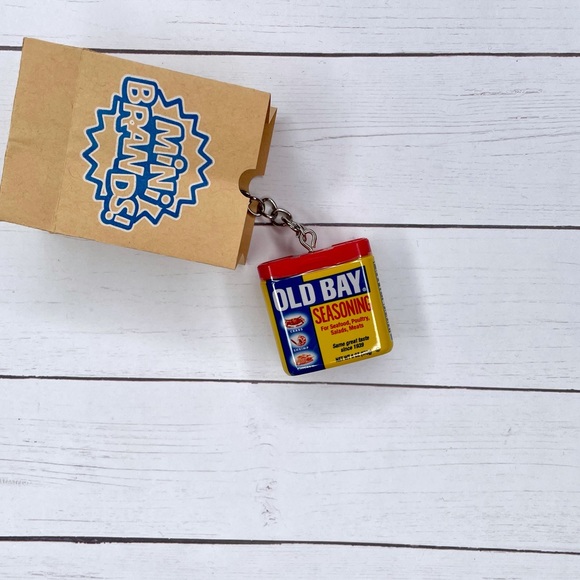 Old Bay Keychain | Handmade | Mini Brands | Quirky | Fun | NWOT - Picture 7 of 15